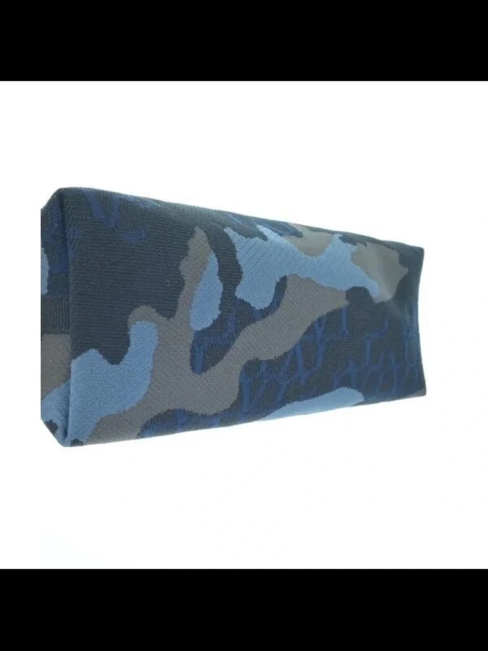 Valentino Garavani Blue and Gray Camouflage Tote Bag